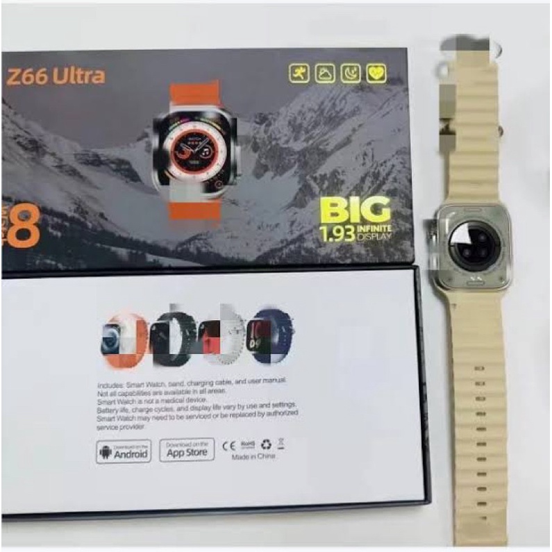 Smartwatch Z66 ULTRA Series 8 ULTRA FullScreen 1.93 inch Box Original I8 ULTRA