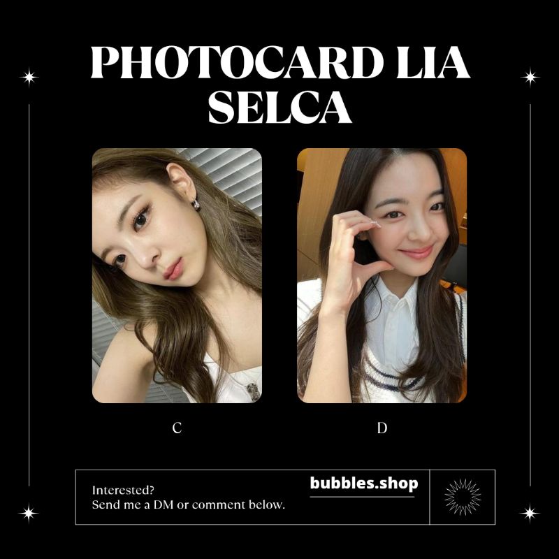 PHOTOCARD UNOFFICIAL LIA ITZY SELCA