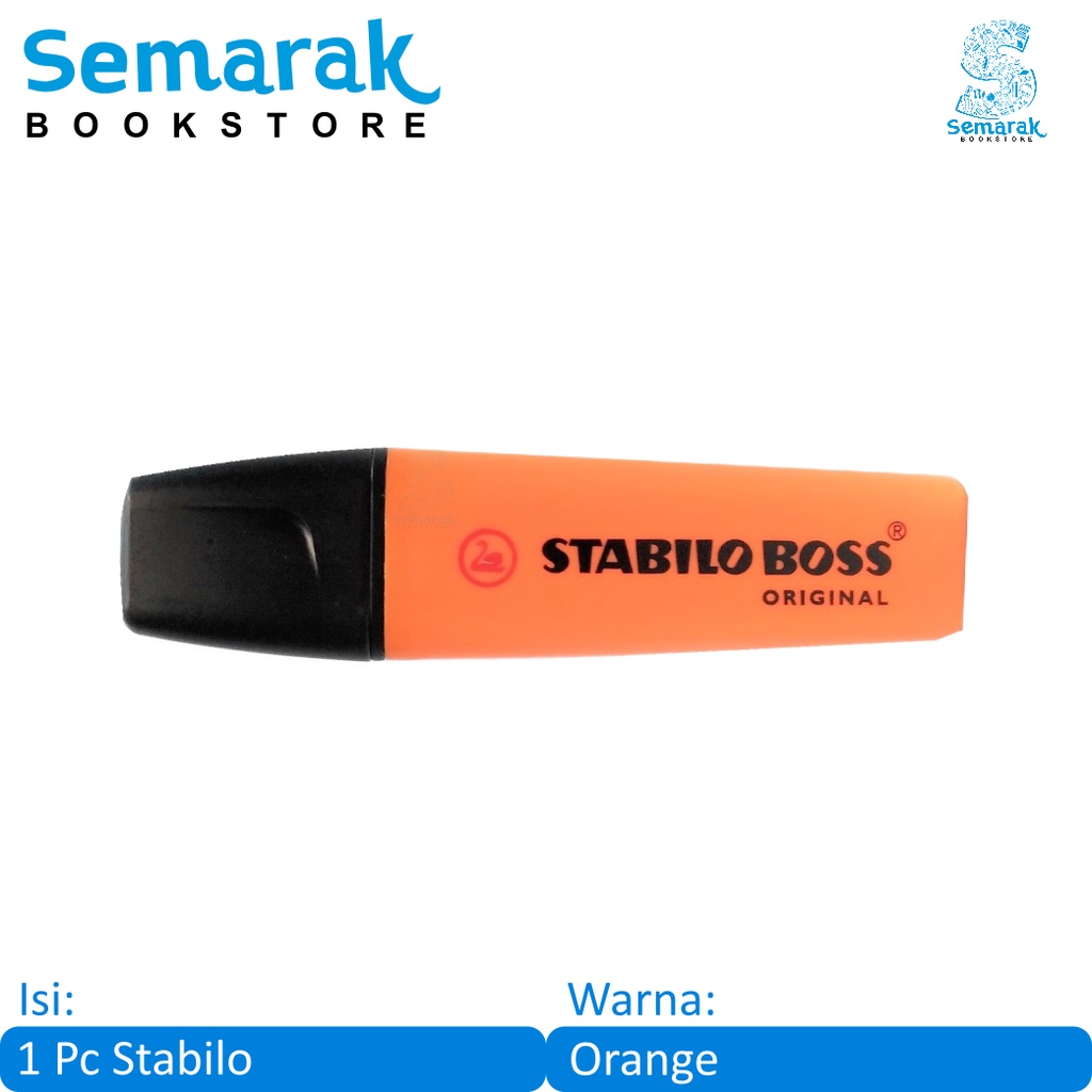 

Stabilo 70/54 Boss Original Highlighter Fluorescent Color - Orange [1 Stabilo]