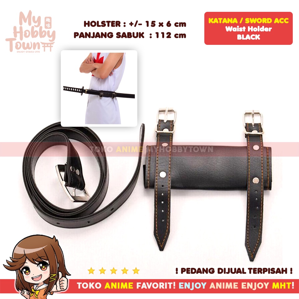 Belt Ikat Pinggang Anime Cosplay Property Holder Holster Sabuk Pedang Demon Slayer