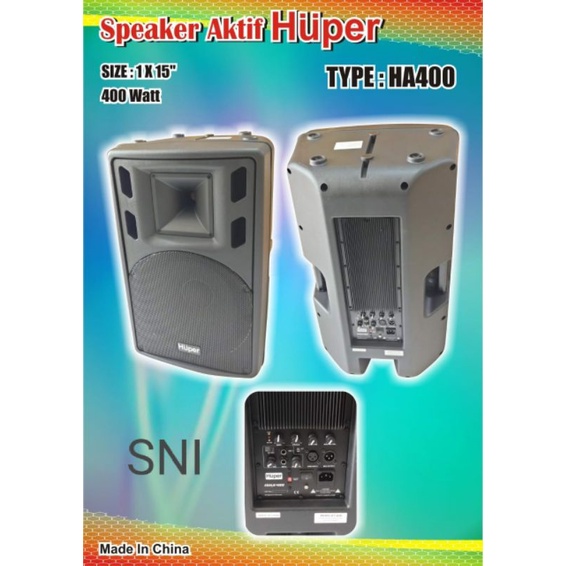 Speaker Aktif HUPER 15HA400 15 inch Original