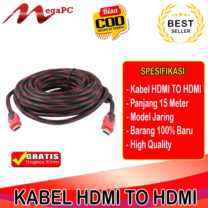 Kabel Hdmi Jaring 15m