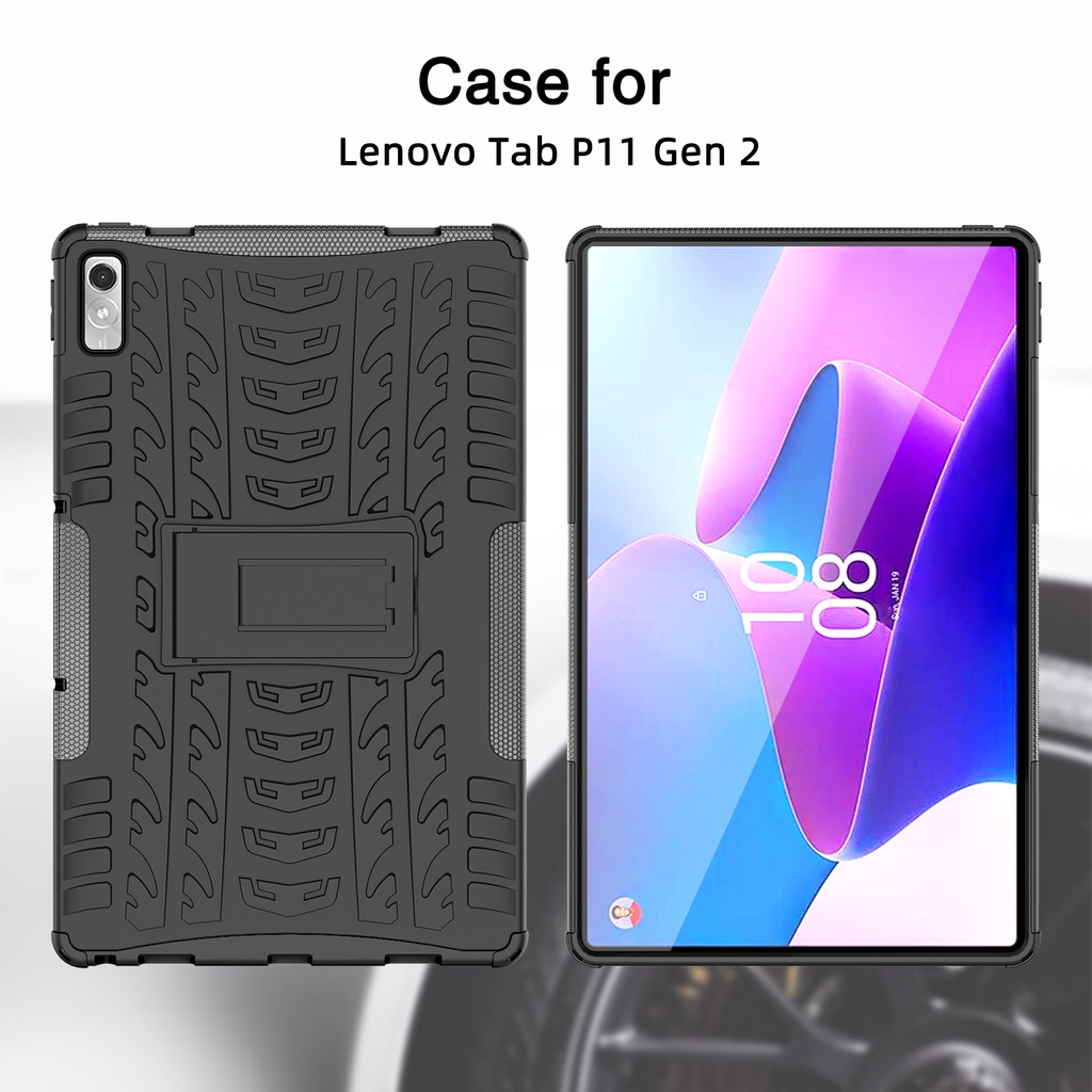 Untuk Lenovo Tab P11 2nd Generation 11.5 (2023)/Xiaoxin Pad Plus 2023 TB-350 11.5 inch Tablet Cover Fashion Dazzle Kickstand Case Adjustable Stand Shockproof Protection Casing