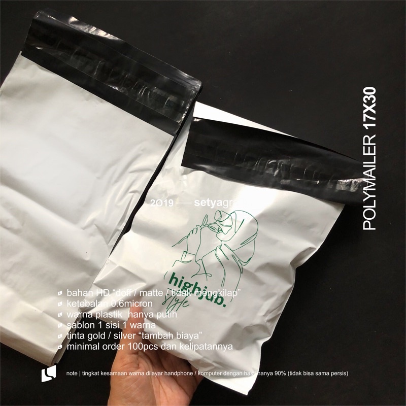 

Sablon Plastik Polymailer 15x25cm