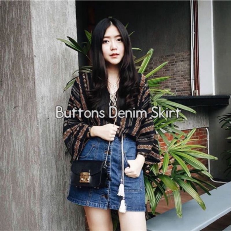 Rok jeans / Button Skirt Jeans