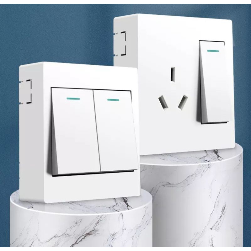 saklar lampu inbow luar bisa untuk rumah kayu/tembok 1 way