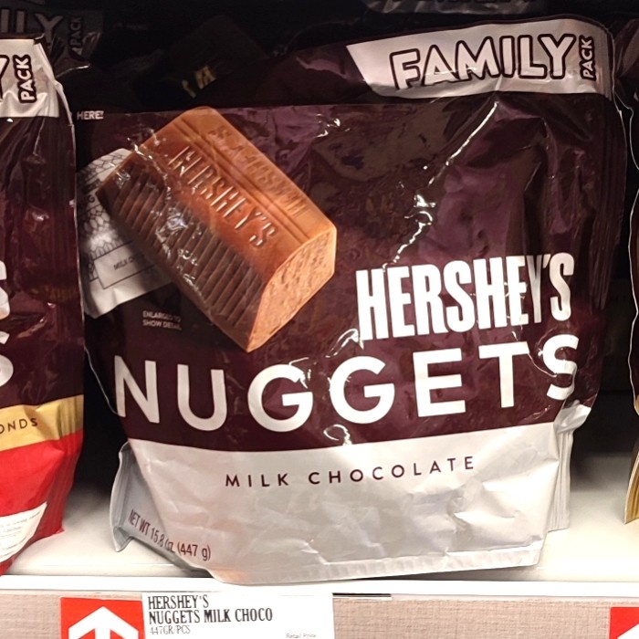 

HERSHEY'S NUGGETS MILK CHOCOLATE 447GR