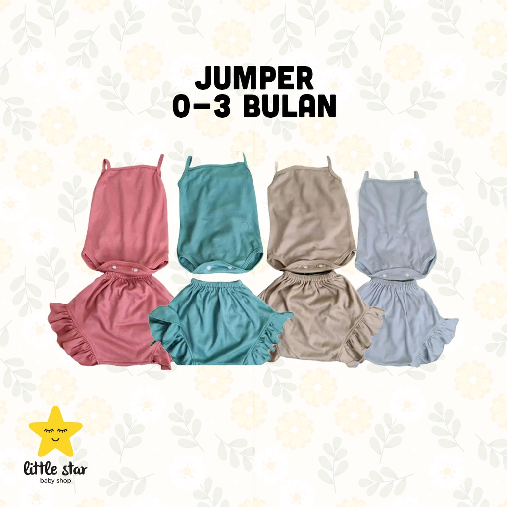 Set Dress Jumper Bayi Cewek | Body Suit Kutungan Baby Girl