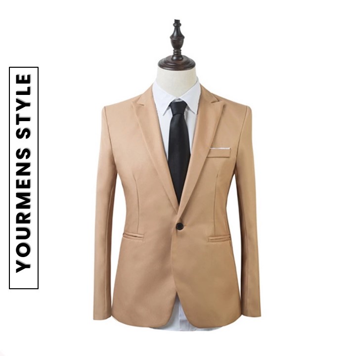 Blazer Slimfit Pria Full Milo Kancing 1 Exclusive Full Furing Bahan High Twist Premium Nikayu