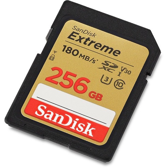 SanDisk Extreme SDXC UHS-I Card 256GB 180 MB/s