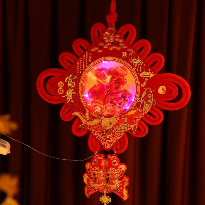 Chinese Knot Zhong Guo Jie Dekorasi Lampu Lampion Tassel Merah Jumbo Ornamen Imlek Harga Grosir Termurah