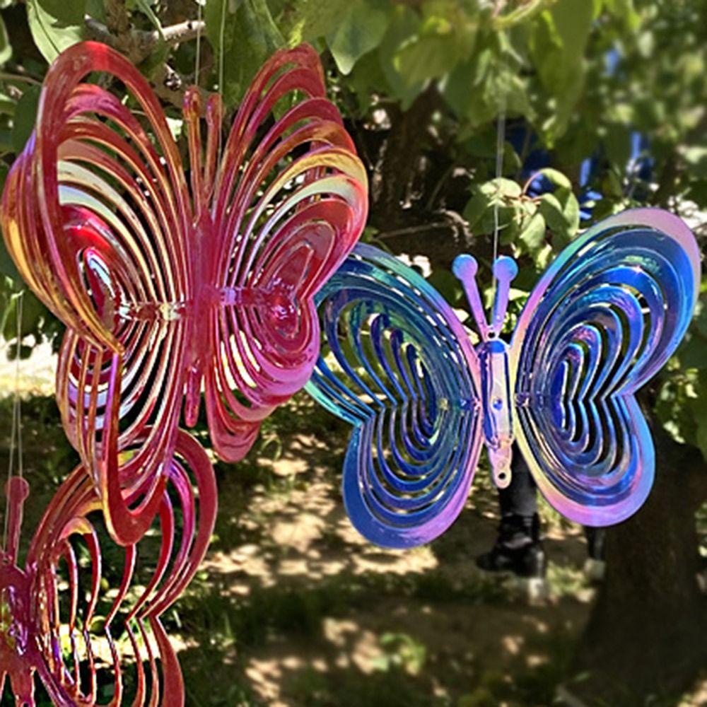 Solighter Butterfly Wind Spinner Baru Taman Hiasan Gantung Butterfly Reflektif