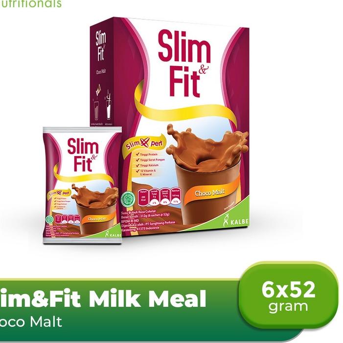 

✿ Slim&Fit Milk Meal Replacement Choco Malt 6x52 gr ❁