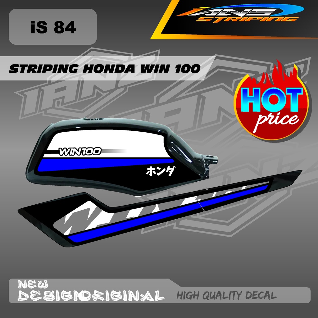 TERBARU STRIPING CUSTOM WIN100 / STIKER BODY WIN100 HOLOGRAM / NON HOLOGRAM IS84