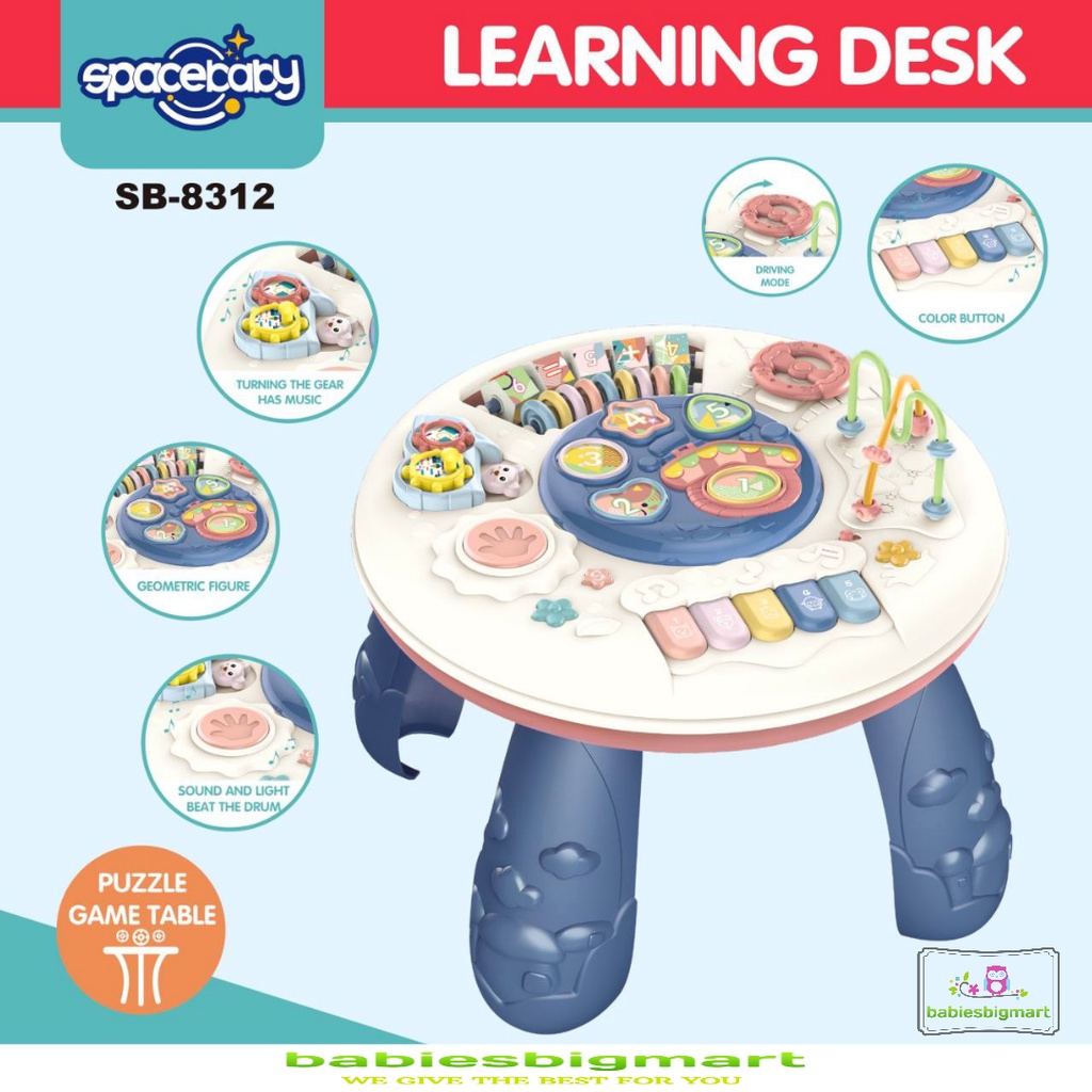 Multifunctional Table Spacebaby 6 in 1 SB 988 Free Lego Meja Lego