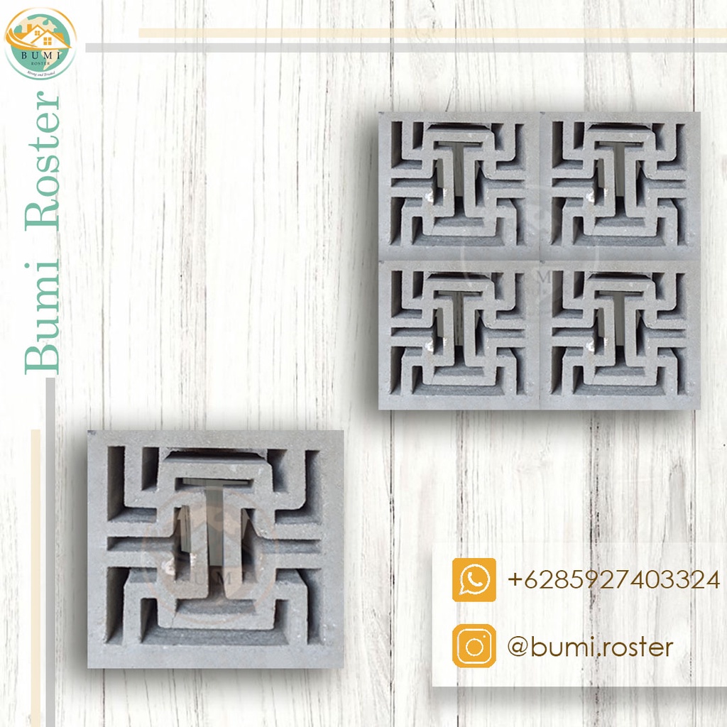 Loster/Roster Beton Labirin Minimalis Murah Gratis Ongkir
