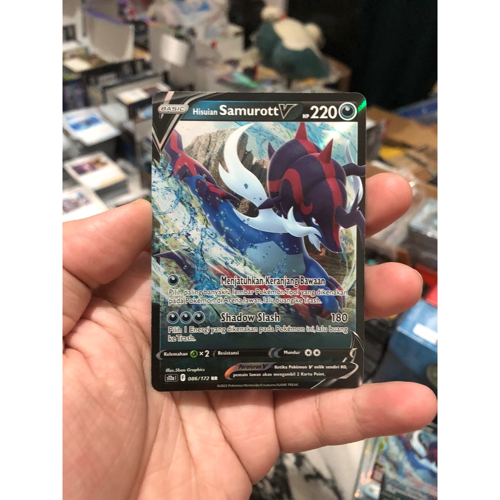 Kartu Pokemon TCG Hisuian Samurott V RR s12a VStar Semesta Original Indonesia Arceus Palkia Dialga G