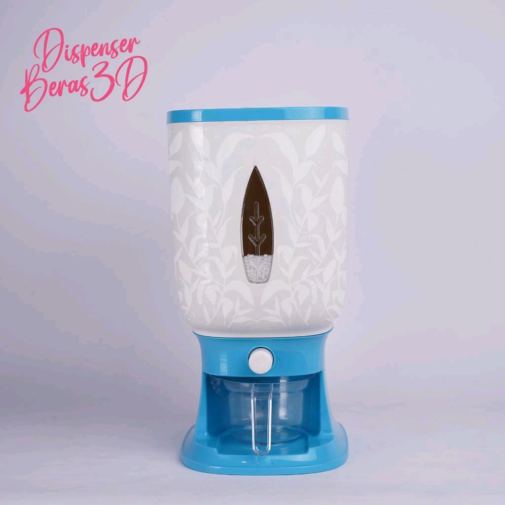 NEW RICE BOX DISPENSER BERAS MOTIF TEMPAT BERAS 12 LITER