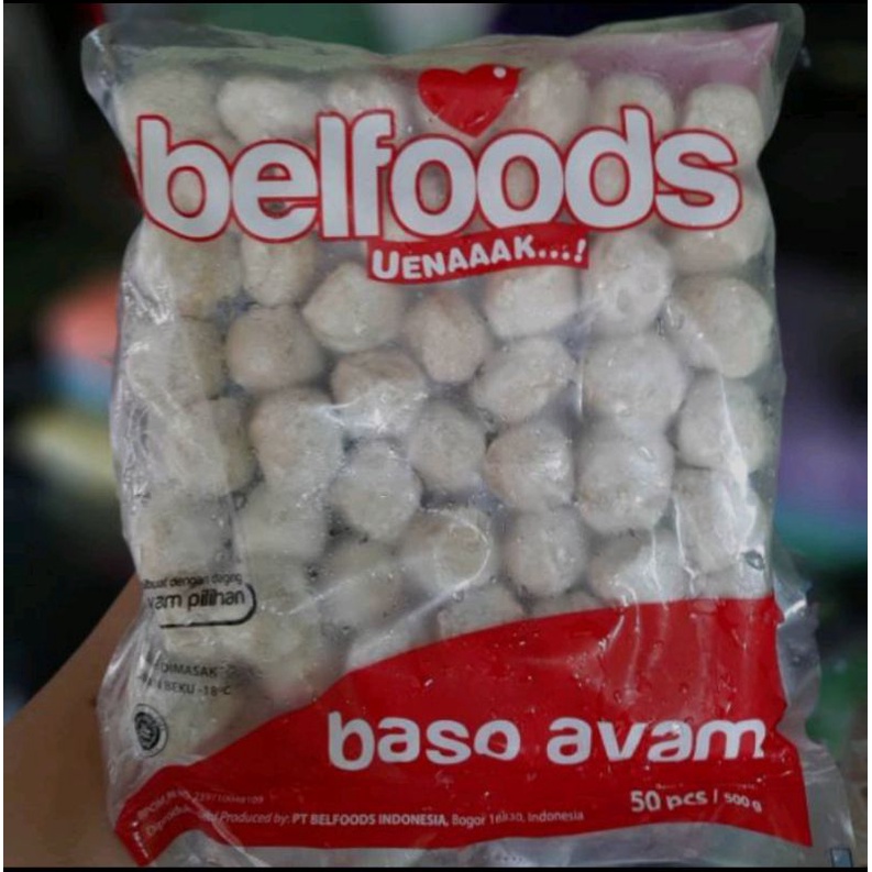 

Belfoods uenak baso ayam krikir 500gr 100s