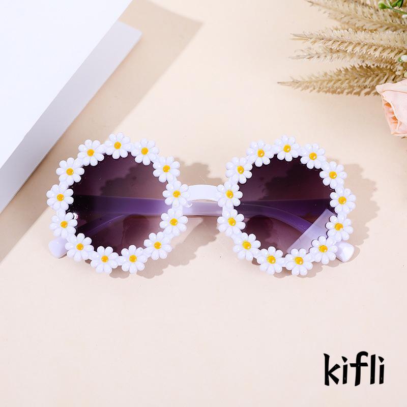 [KD] Kacamata Hitam Anak Perempuan Kacamata Hitam Bunga Indah Touring Seaside Daisy Sunglasses