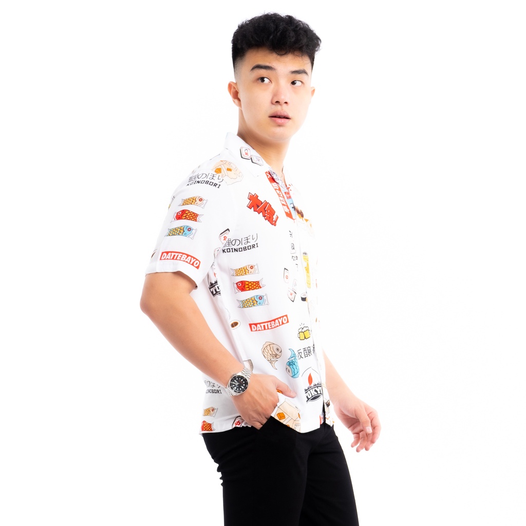 819 Kemeja Pria Lengan Pendek Hawai Hawaiian Shirt Kemeja Motif Rayon Kemeja Pantai Pria Kemeja Santai Kemeja Vintage Ada Hingga Big Size JUMBO