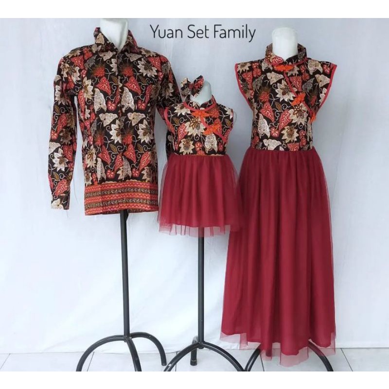 Yuan Dress Imlek Terbaru/Couple Family/Seragam Imlek/Dress Imlek Anak/Dress Imlek Dewasa/Cheongsam