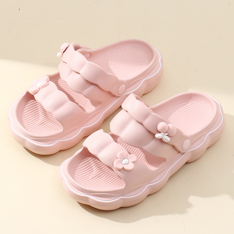 Sepatu Sendal EVA Flat Perempuan Wanita Sendal Jelly Karet Anti Slip Anti Licin Fuji Import Slip On Flip Flop Terbaru Casual Ringan Nyaman Elastis Empuk 1805B