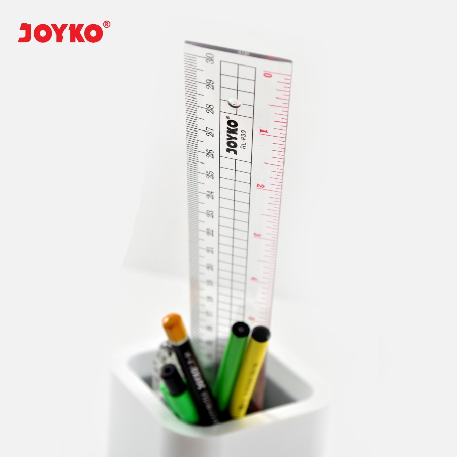 Ruler / Penggaris Plastik Joyko RL-P30 / 30 cm 30cm Bening Transparan
