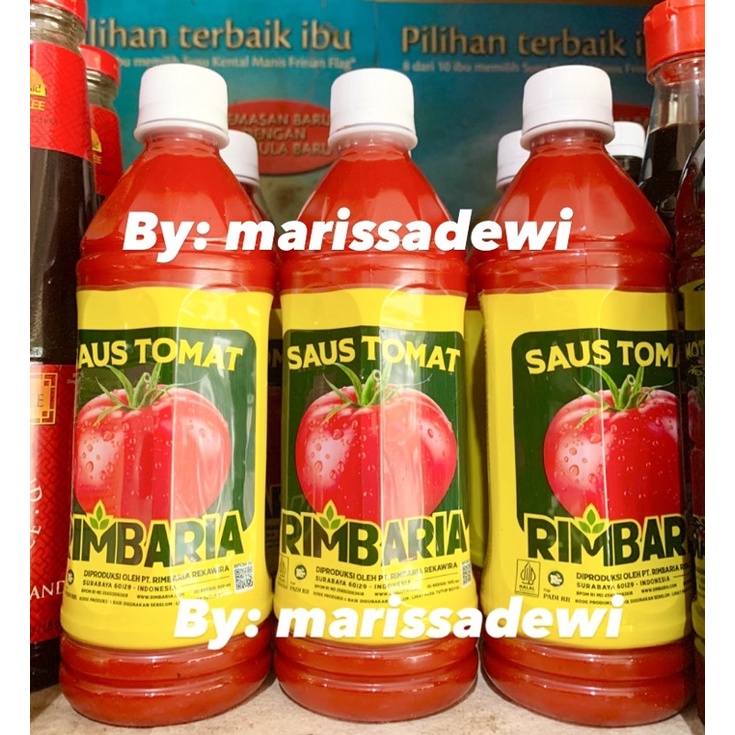 

[TERMURAH] Saus Tomat Merah Cap Padi RR Rimba Ria 500ml Halal BPOM 500ml Saos Masak Nasi Goreng Jawa