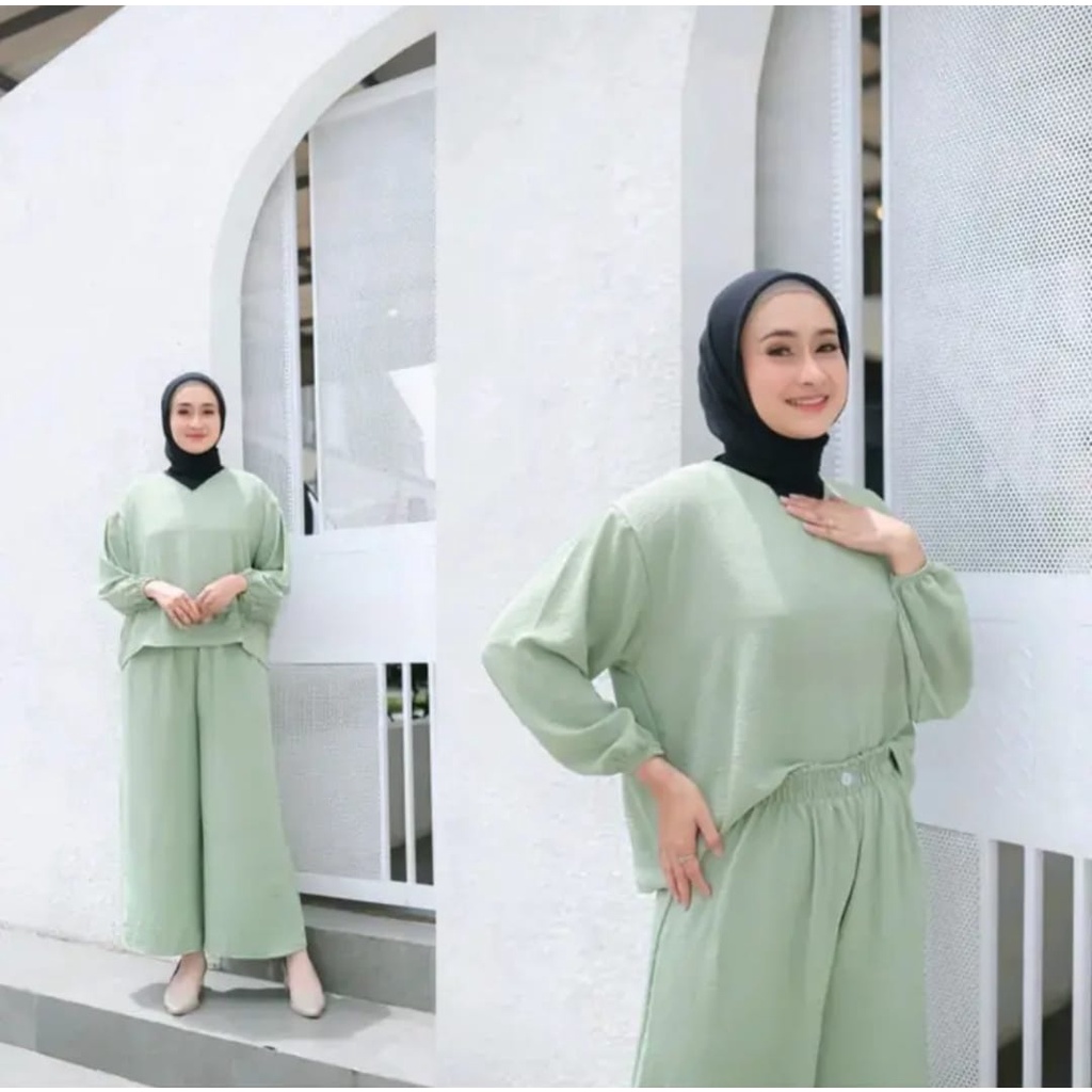 [COD] Shazfa.apparel - Setelan Muslim Wanita Deasy Set