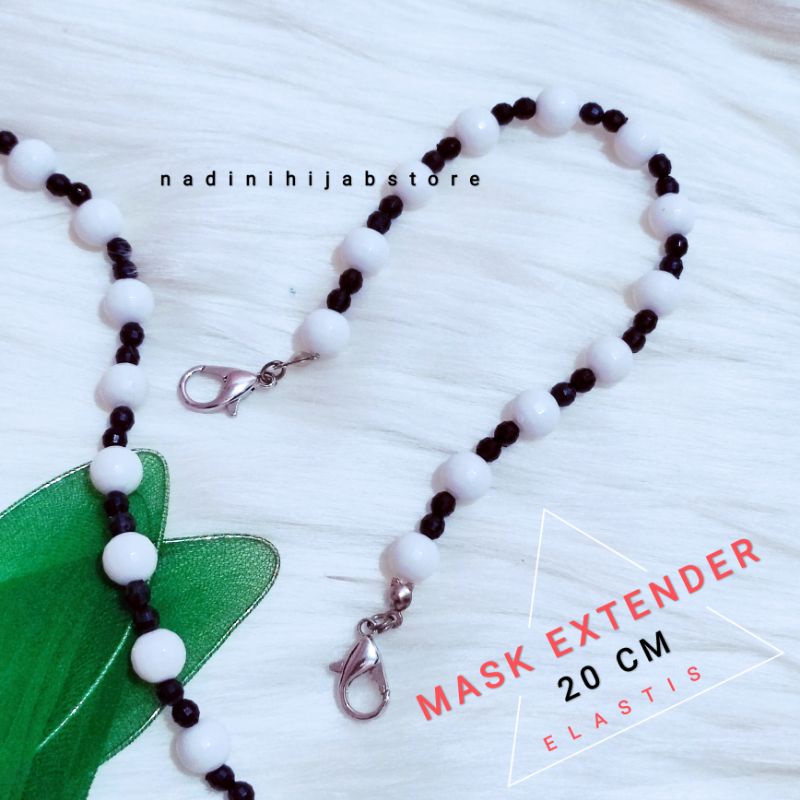 Konektor masker hijab terbaru / mask extender / konektor masker hijab mutiara / konektor masker