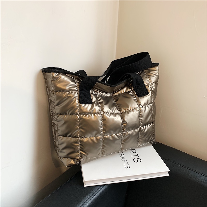 Tas totebag Puffy/ totebag pillow / tote bag puffy / tas tote bag besar resleting - LA40