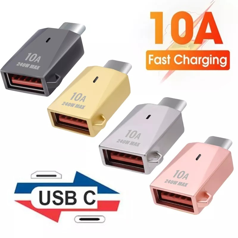 Adaptor USB3.0/Adapter USB 3.0 Revolution Type-C 10A Female/Aksesoris 3C/Charger Mobil Dan Konverter Earphone Dan Handphone