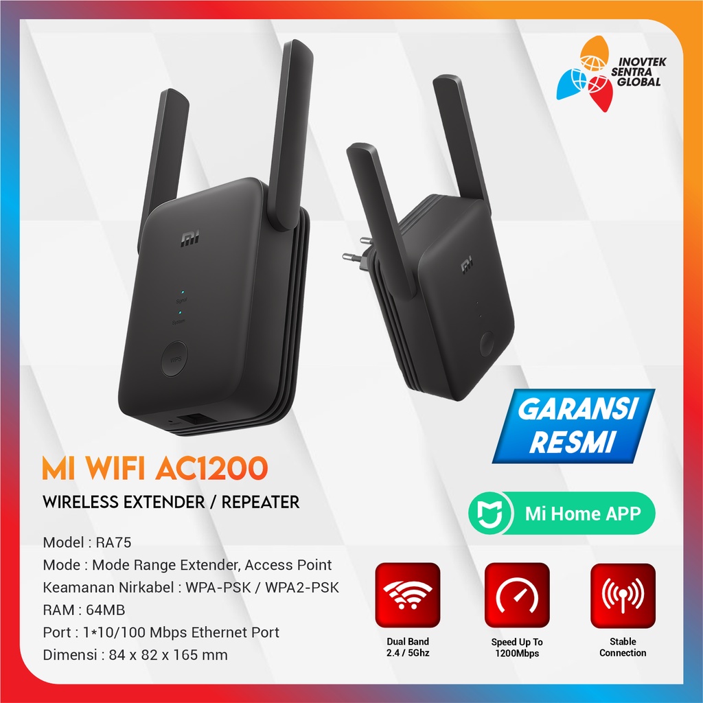 Xiaomi Mi WiFi Repeater Range Extender AC1200 - GLOBAL TAM