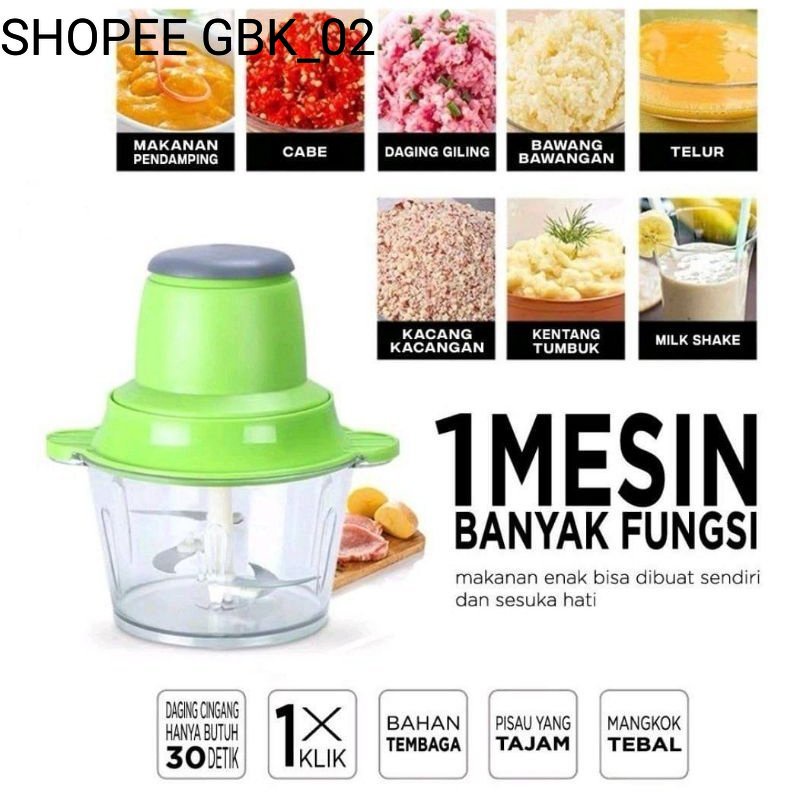 COD 850 GR BLENDER DAGING BELENDER BUMBU DAN  PENTOL  FOOD PROCESSOR MEAT GRINDER FOOD CHOPPER KAPSU
