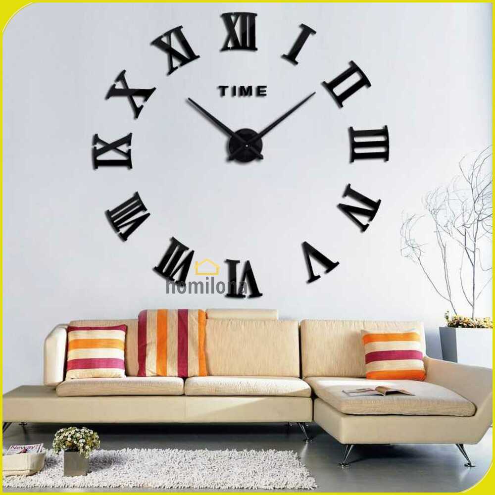 Taffware Jam Dinding Besar DIY Giant Clock Quartz 90-100cm - DIY-106