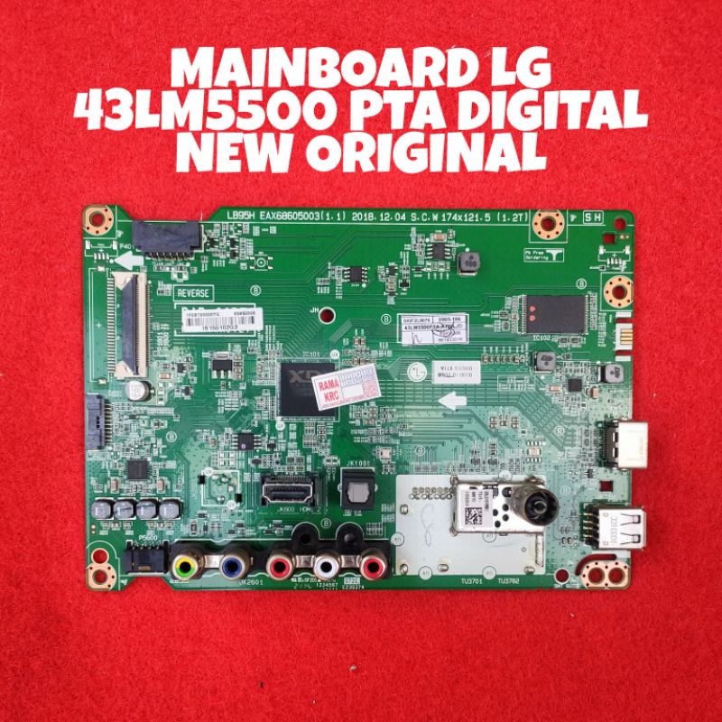 MB MAINBOARD MOTHERBOARD TV LED LG 43LM5500 43LM5500PTA