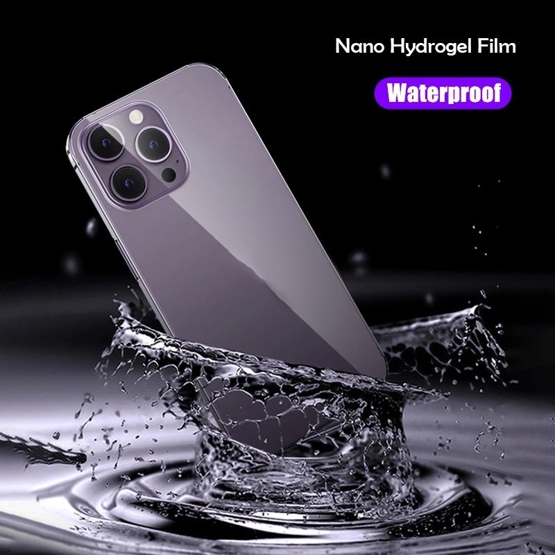 IPHONE Full Cover Soft Hydrogel Pelindung Layar Belakang TPU Anti Gores Bingkai Pinggiran Fillm Samping Kompatibel Untuk Iphone14/14Plus/14 Pro/14 Pro Max