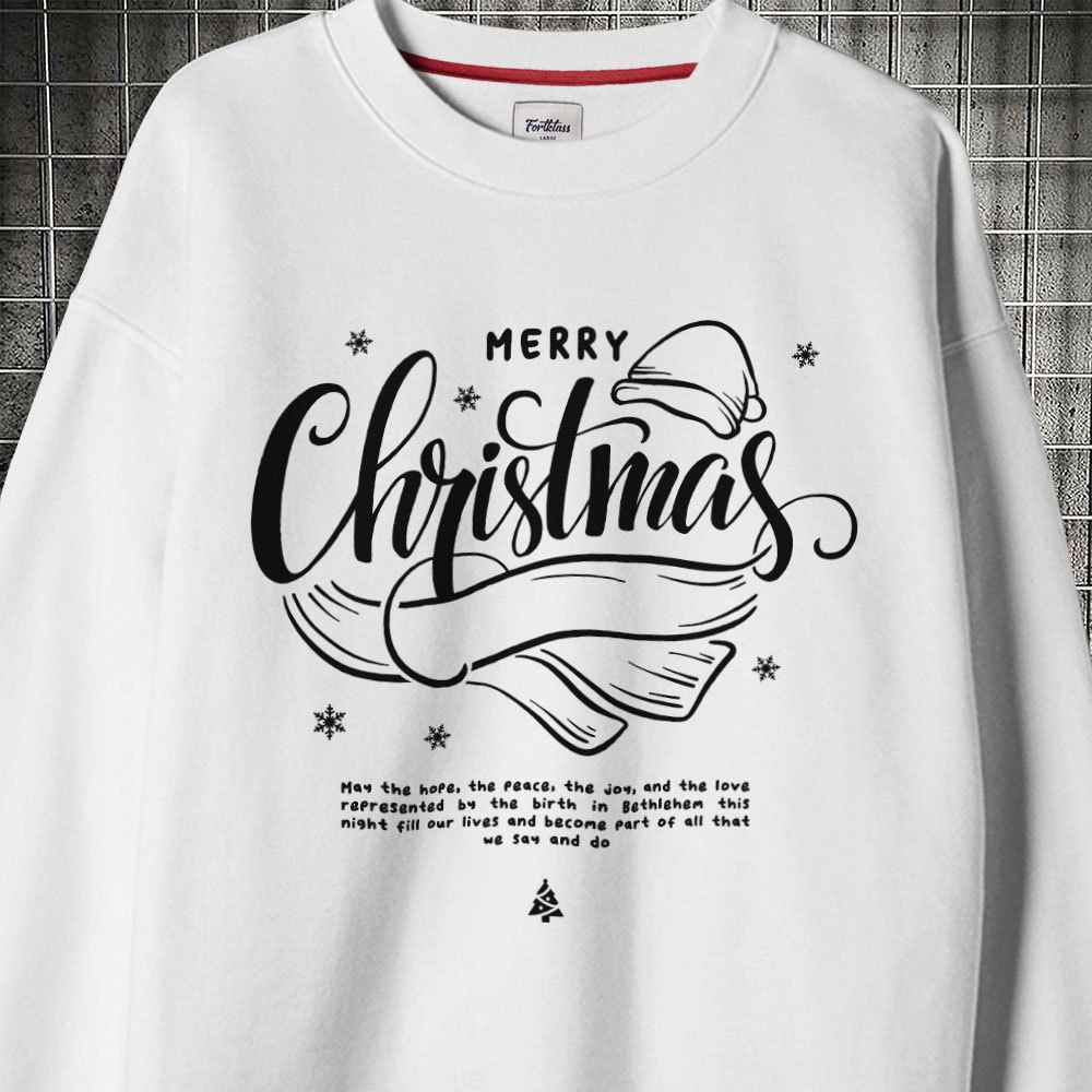 HIPNOP  Sweater CTYPO Navy Sweater Outerwear Pria CrewNeck Unisex