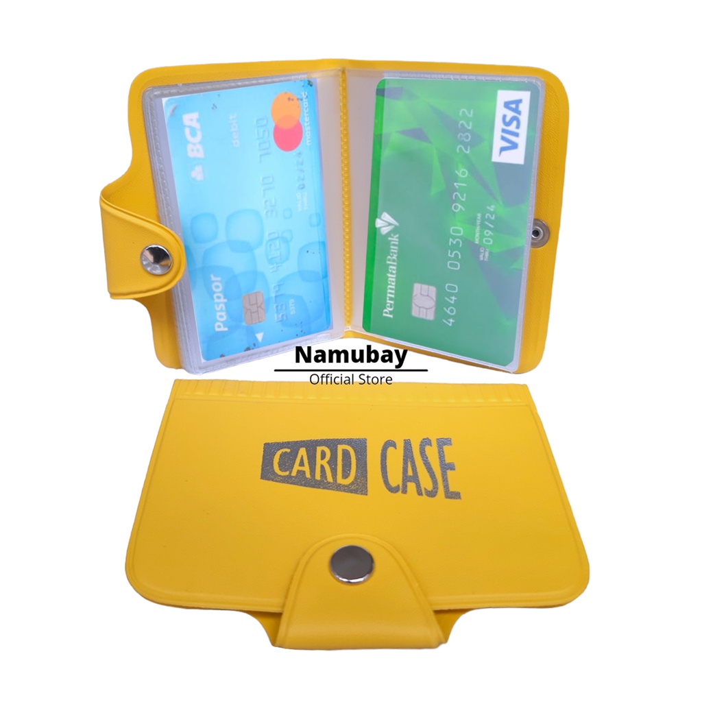 DOMPET KARTU 20 SLOT / DOMPET KANCING / DOMPET LIPAT / CARD CASE / DOMPET WANITA &amp; PRIA / DOMPET ATM TERLARIS/ case card / case slot card / clear card case / dompet kecil / dompet kartu / dompet kartu logam / dompet kartu terbaru / dompet kartu elegant