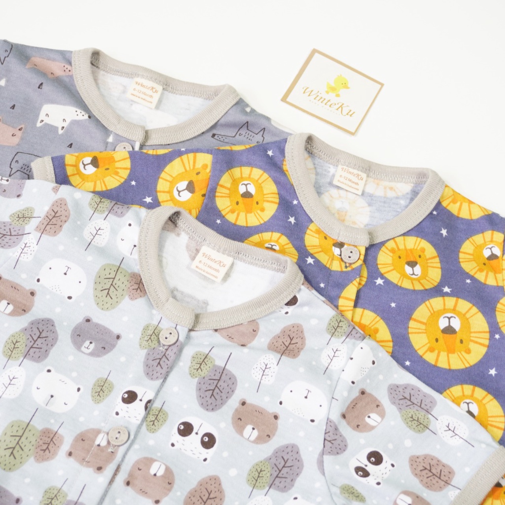 WINTEKU Basic SET Kids and Baby- Setelan PENDEK Anak dan Bayi BOY Safari