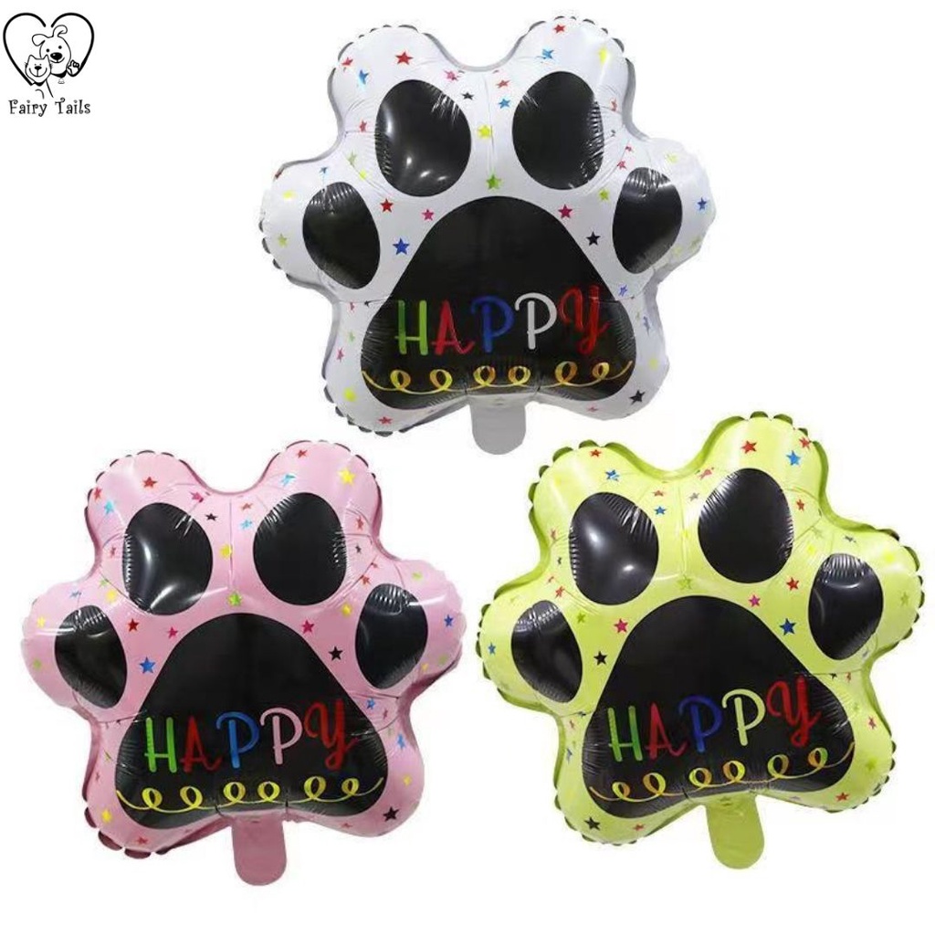 Balon Foil Dekorasi Pesta Ulang Tahun Anabul Anjing dan Kucing Berbagai Model / Balloon Birthday Decoration for Pet Dog and Cat