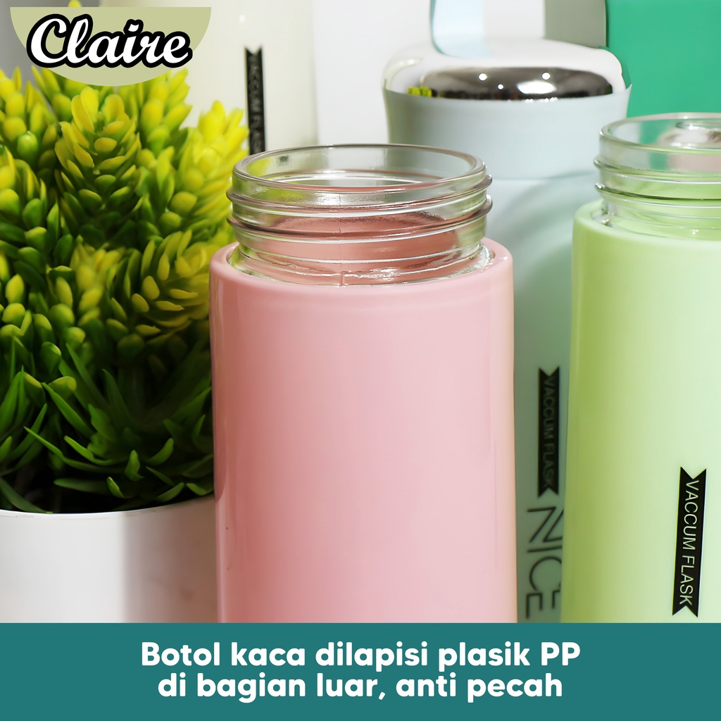 Botol Minum Kaca Nice / Botol Kaca 400 ml