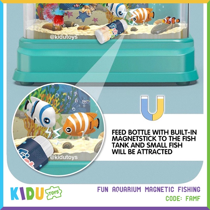 Mainan Anak Pancingan Memancing Fun Aquarium Magnetic Fishing Kidu Toys