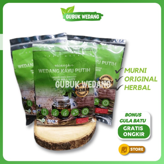 

WEDANG DAUN KAYU PUTIH- TEH DAUN KAYU PUTIH - GRATIS GULA BATU