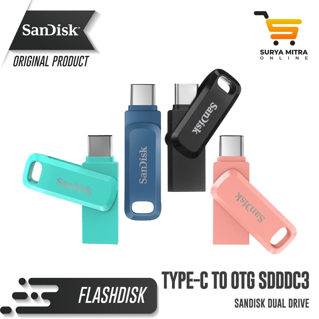 FlashDisk OTG Sandisk Dual Drive GO 32GB TypeC 3.1 SDDDC3