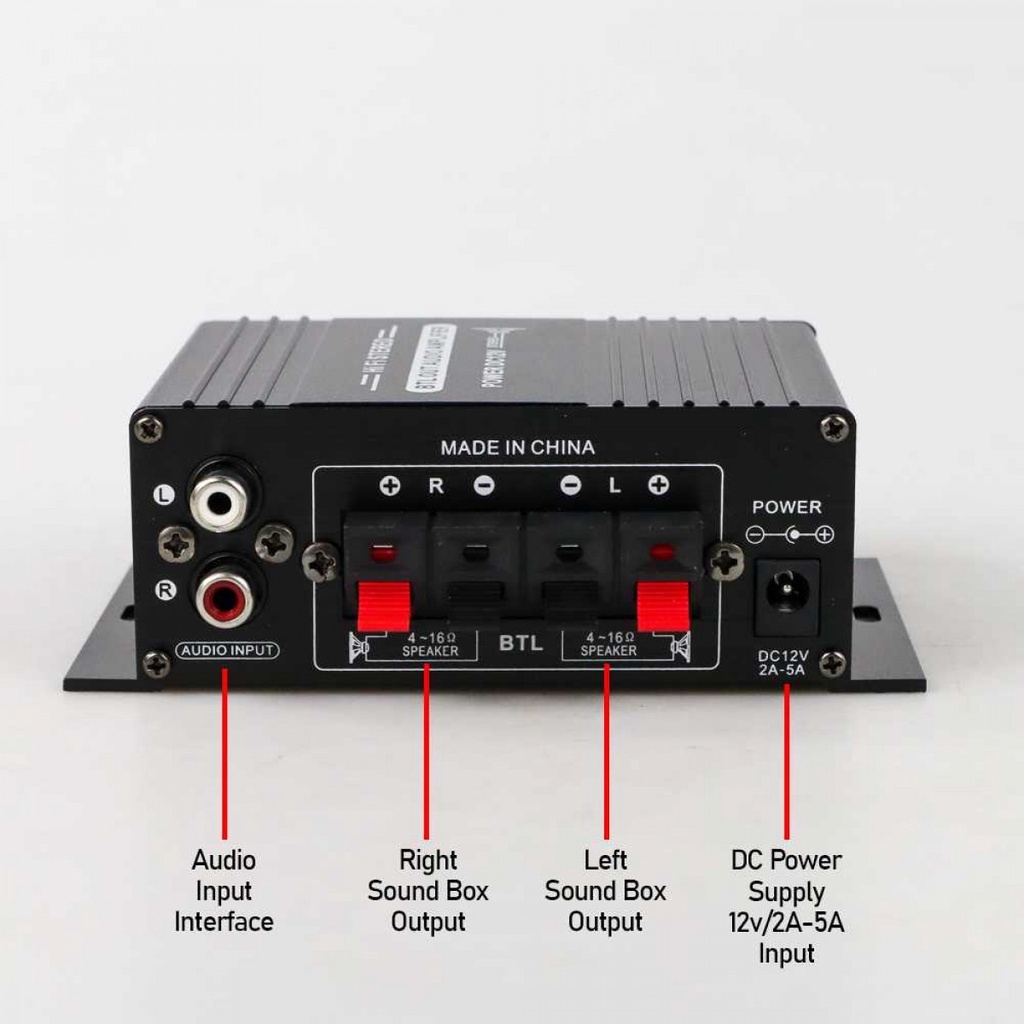 Amplifier Mobil Audio Car Treble Bass Booster AK170