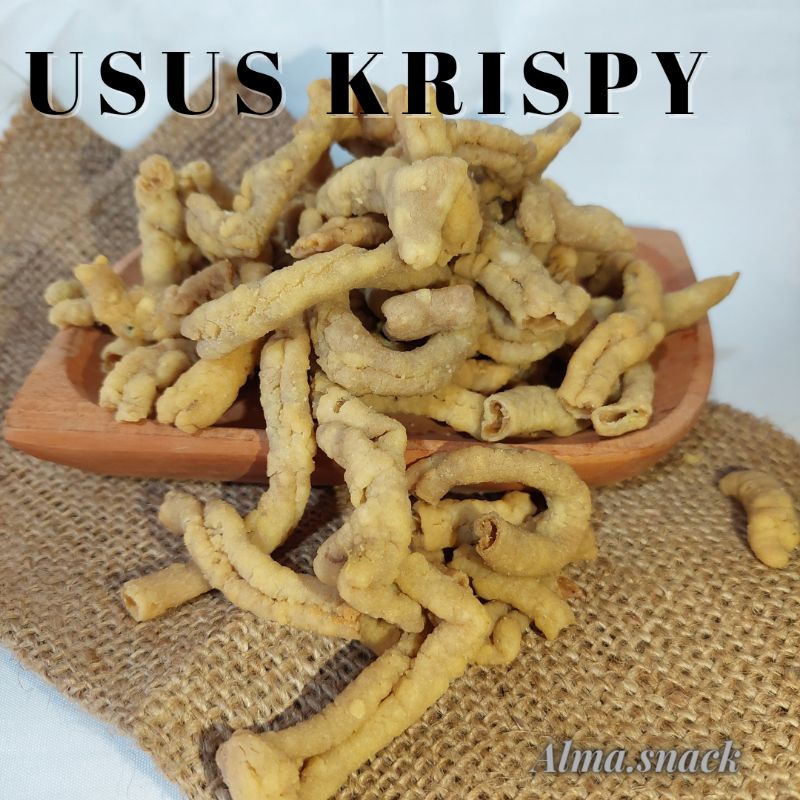 1 BAL 2KG KRIPIK USUS AYAM KRISPY ORIGINAL SNACK KILOAN MURAH ALMA.SNACK