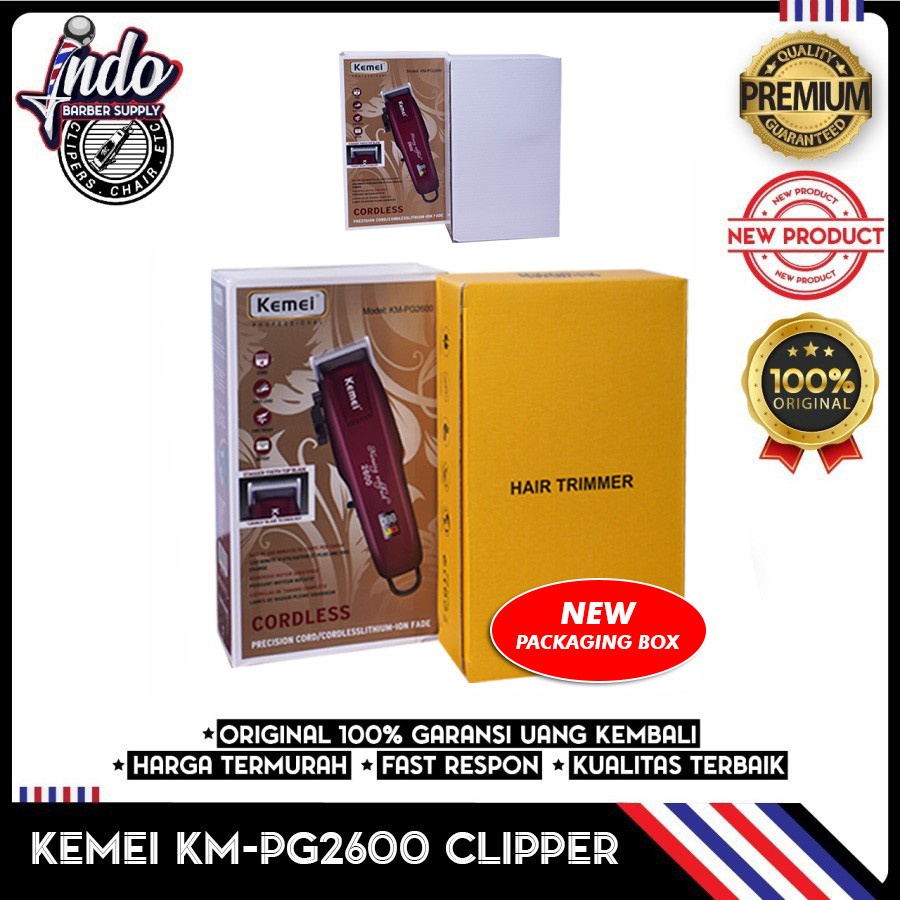 Kemei KM PG 2600 Alat Cukur Rambut Hair Clipper LCD Cukuran KM 2600 PG