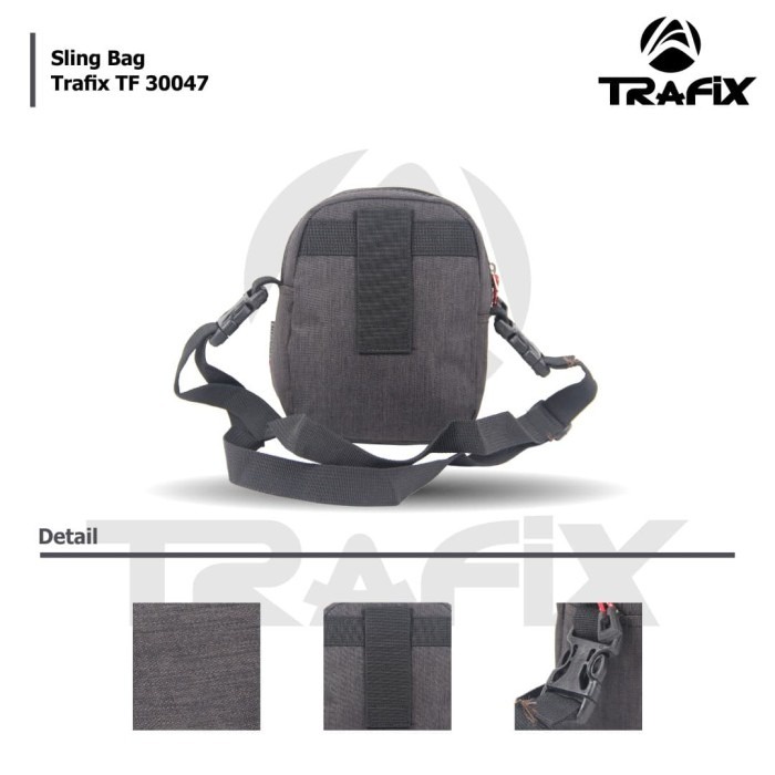 [KLIKTAS] Tas Selempang Pria Gaul 2 in 1 TRAFIX- TF 30047 - Sling Bag Modern